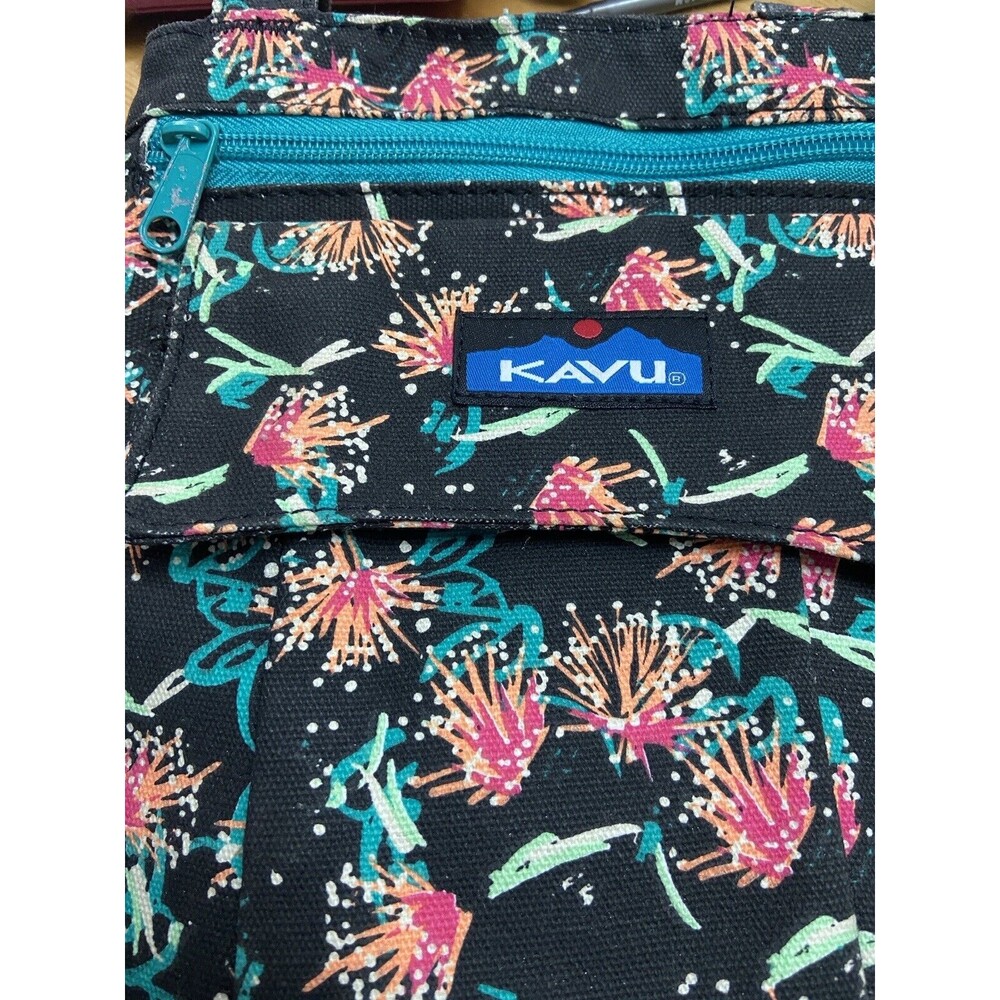Kavu Crossbody Bag Floral Messenger Tote - Picture 9 of 9